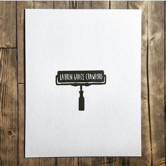 Handprinted “Inner thoughts” black ink art print ✨ - Picture 5 of 7